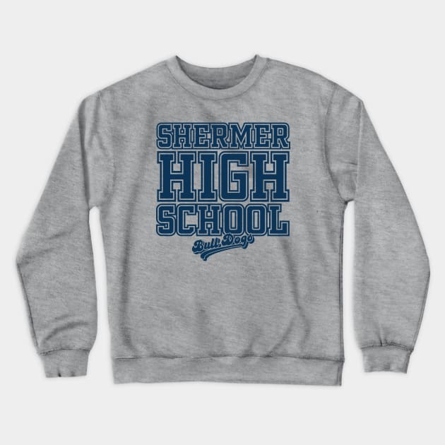 Shermer High School: 1 Color Version Crewneck Sweatshirt by HustlerofCultures